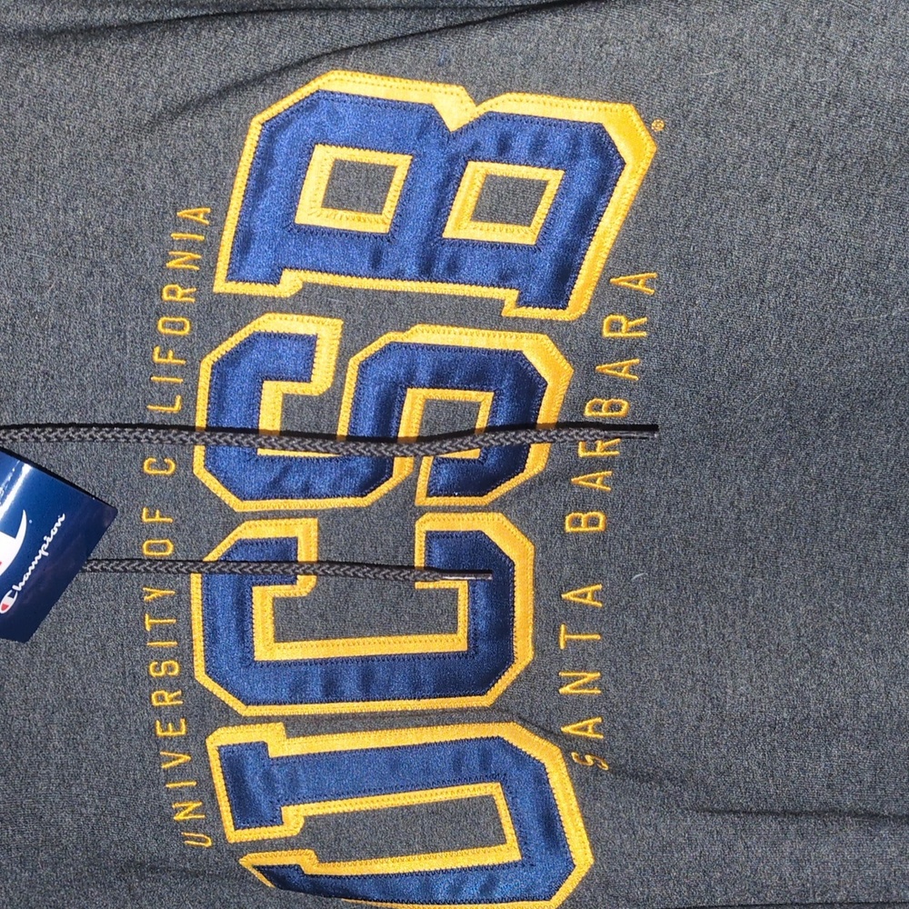 Champion UCSB Gray Hoodie, Large - Picture 2 of 5